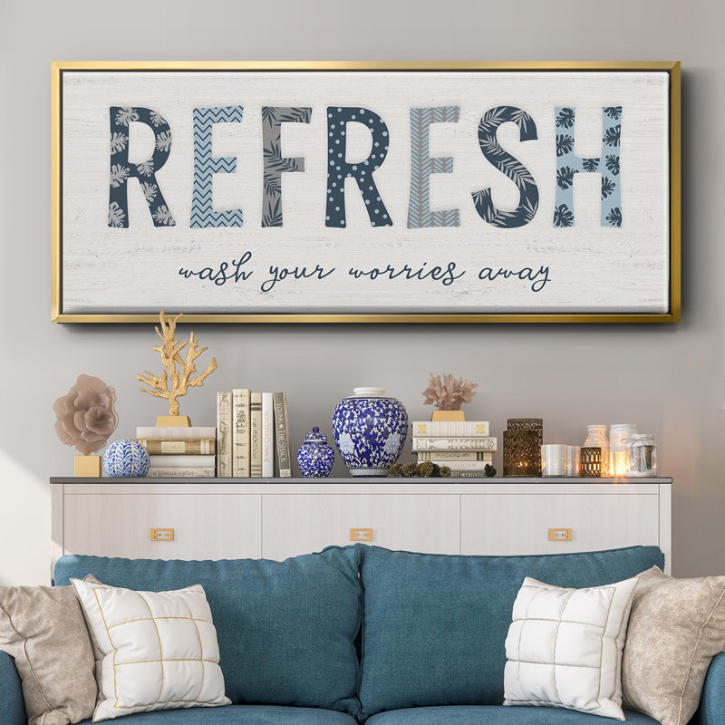 Refresh - Toile encadrée, H 12 po x l 30 po