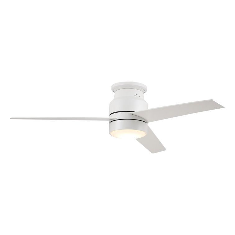 52" Betzi 3 - Blade LED Smart Propeller Ceiling Fan with Wall Control and Light Kit Included