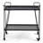 Geja Steel Wicker Bar Cart with Stools