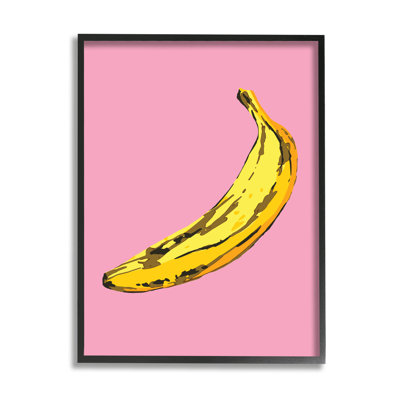 Banane rose pop tropical amusant minime fruit