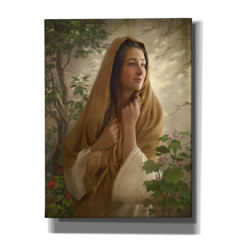 «Mary Kept All Ces Things» par Howard Lyon, Red Barrel Studio®, art mural sur toile, 26 po x 30 po, L 40 po x H 54 po