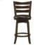 Chaise de bar pivotante en bois