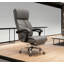 Fauteuil de bureau inclinable à haut dossier avec repose-pieds pour un confort de travail ultime et un soutien idéal pour la maison et le bureau