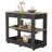 Kitchen Island with Drawer Shelves and Casters-458546701-423032430