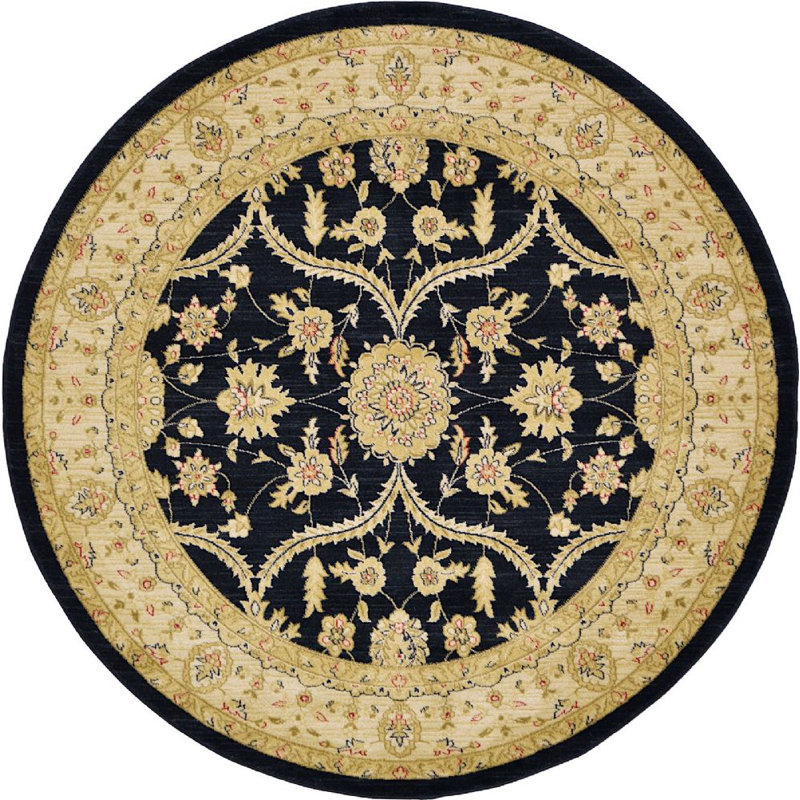 Moore Oriental Indoor Rug, Round 8'