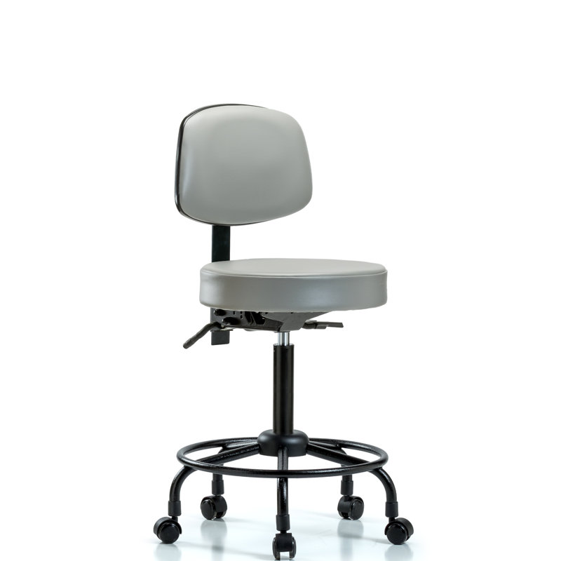 Tabouret de laboratoire Soren, Roulettes, Colombe