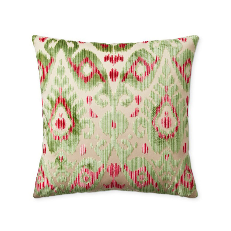 Tashkent Square Pillow Cover & Insert, Spring Green