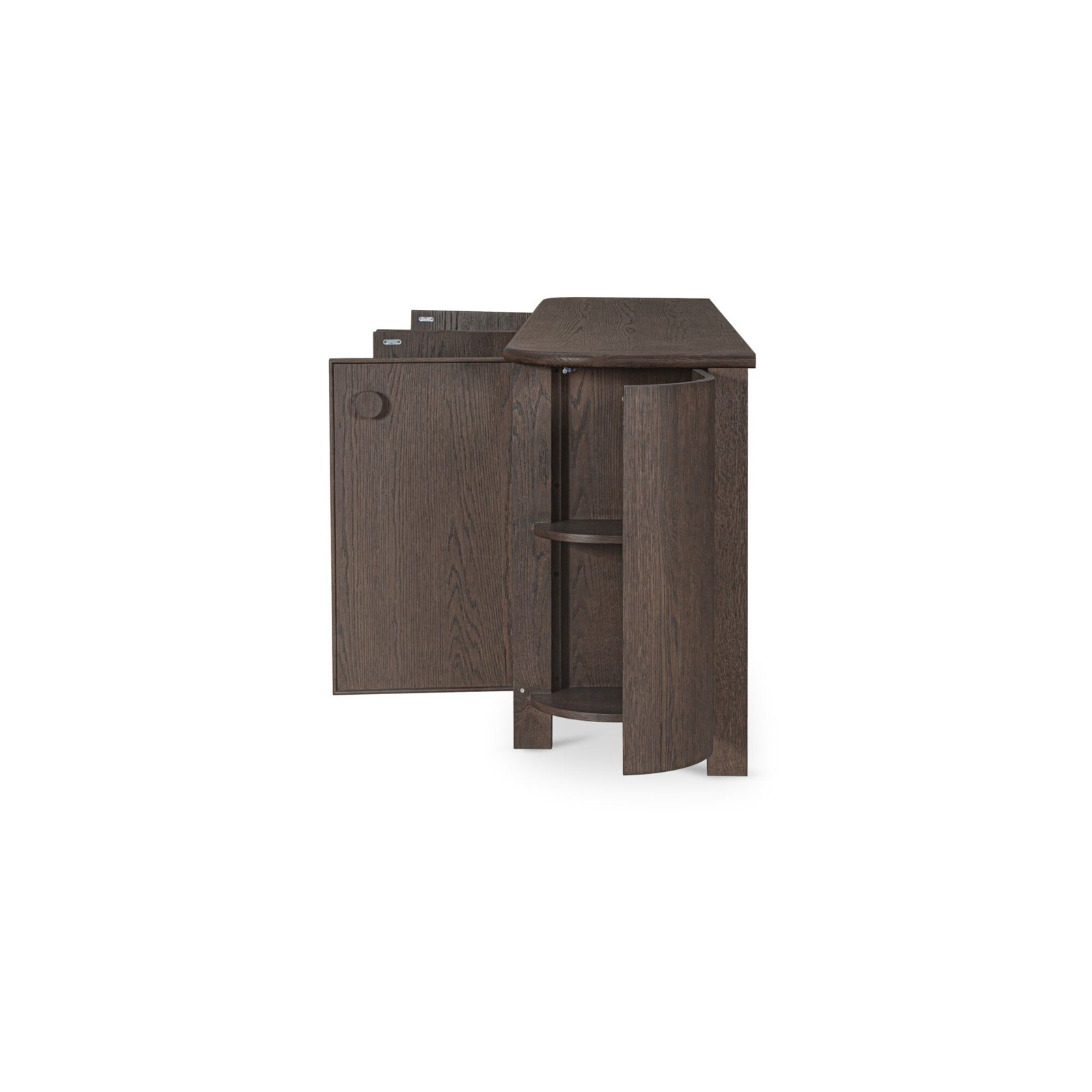 Dark Brown Oak Sideboard, Dark Brown