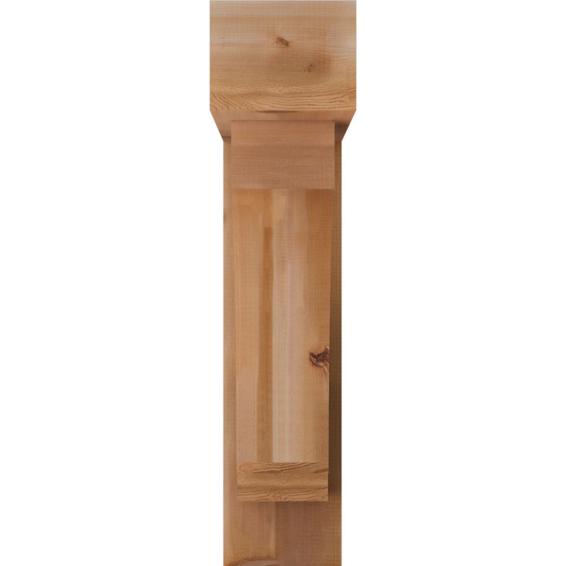 Support de bloc impérial avec entretoise décalée, 36 x 28, Cèdre rouge occidental de l 8 po (scié brut)