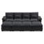 Canapé modulaire en chenille de 116 po en forme de U avec quatre repose-pieds-132896425