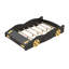 Full Size Race Car-Shaped Platform Bed with Wheels and Storage, Black+Yellow-1502568263-1502568260