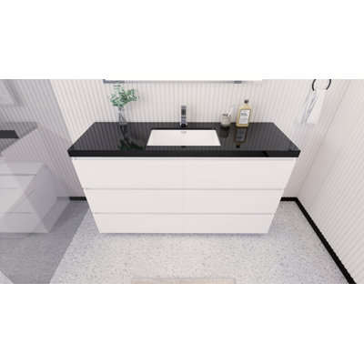 60'' Free-Standing Single Bathroom Vanity Base Only
