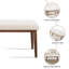 Banc rembourré en lin Modern-1262835344