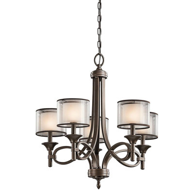 Roundtree 5 - Light Shaded Chandelier
