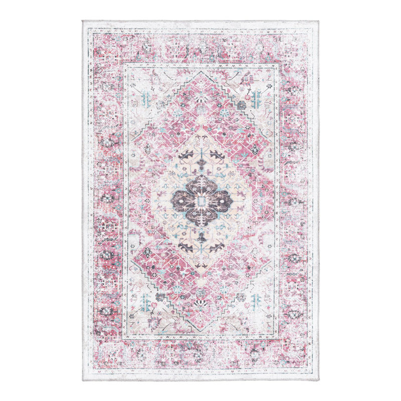 Njay Oriental Indoor Rug, Rectangle 4' x 6'