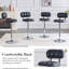 Ensemble de bar moderne, table en verre de 31,5 po + 2/4 tabourets en polyuréthane pour îlot de cuisine-446579840