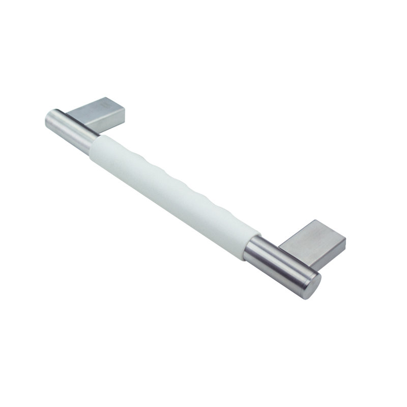 Barre d’appui en acier inoxydable Maddox, Acier inoxydable brossé / blanc, l 11,81 po