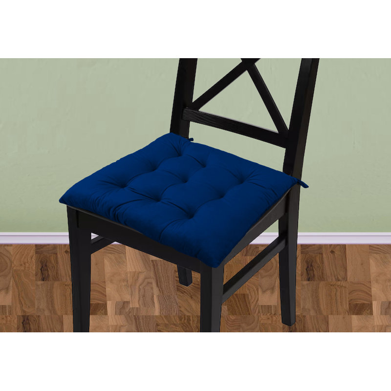Outdoor 3'' Dining Chair Seat Cushion, Navy