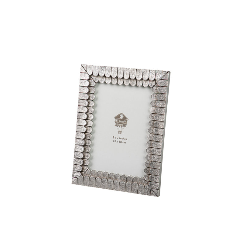 RESIN PHOTOFRAME, Silver, 13cm x 18cm