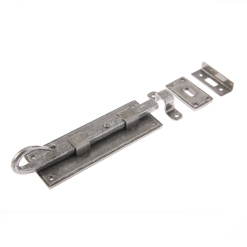 Lewistown Shepherds Crook Straight Bolt, 18.5cm H x 5.5xm W x 4.3cm D