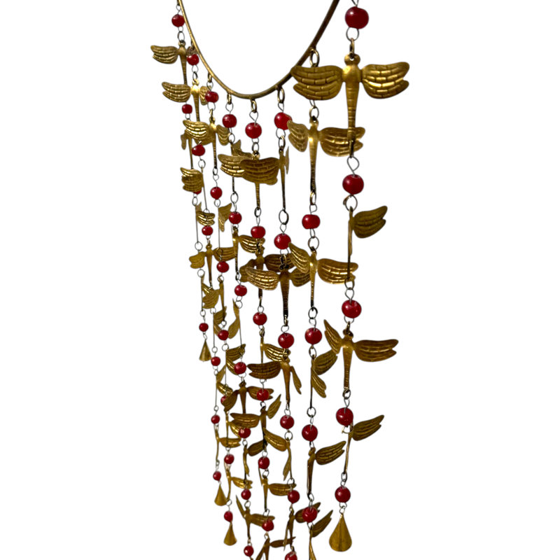 Dragonfly Bead Chime - Burnt Gold