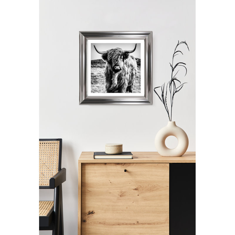 Scottish Cow No. 1 Piece Single Picture Frame Wall Art