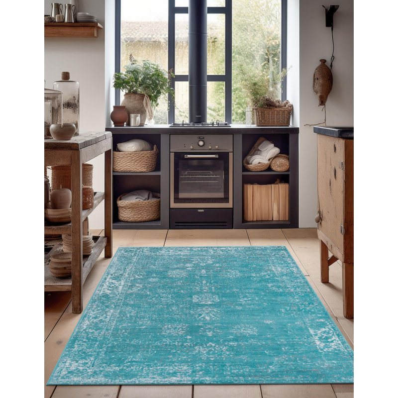 Casino Gourley Rug Bundle, Rectangle 7'1" x 10', Light Blue, Yes