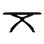 Gin Rectangular with Solid Wood Base Dining Table