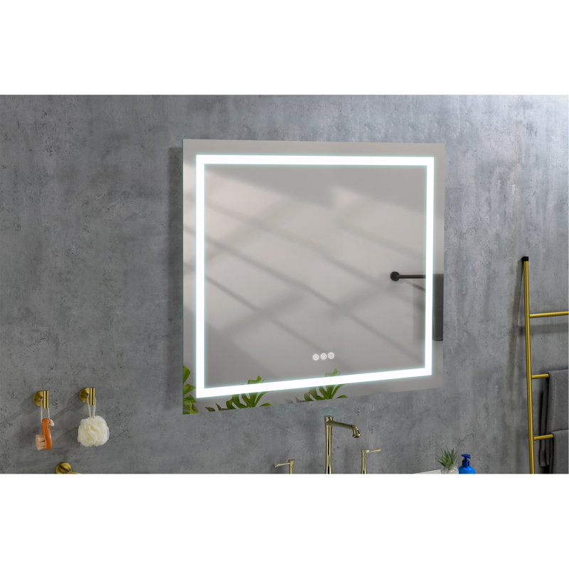 Miroir de salle de bain polyvalent avec fonctions avancées pour une visibilité idéale