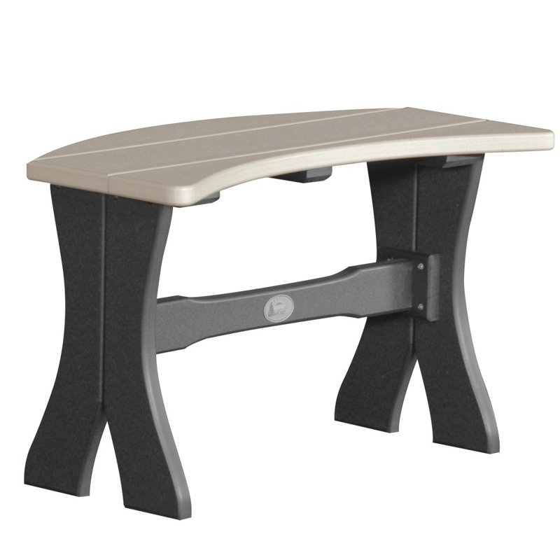 Banc de pique-nique en plastique Aiko Classic, Bois vieilli / noir