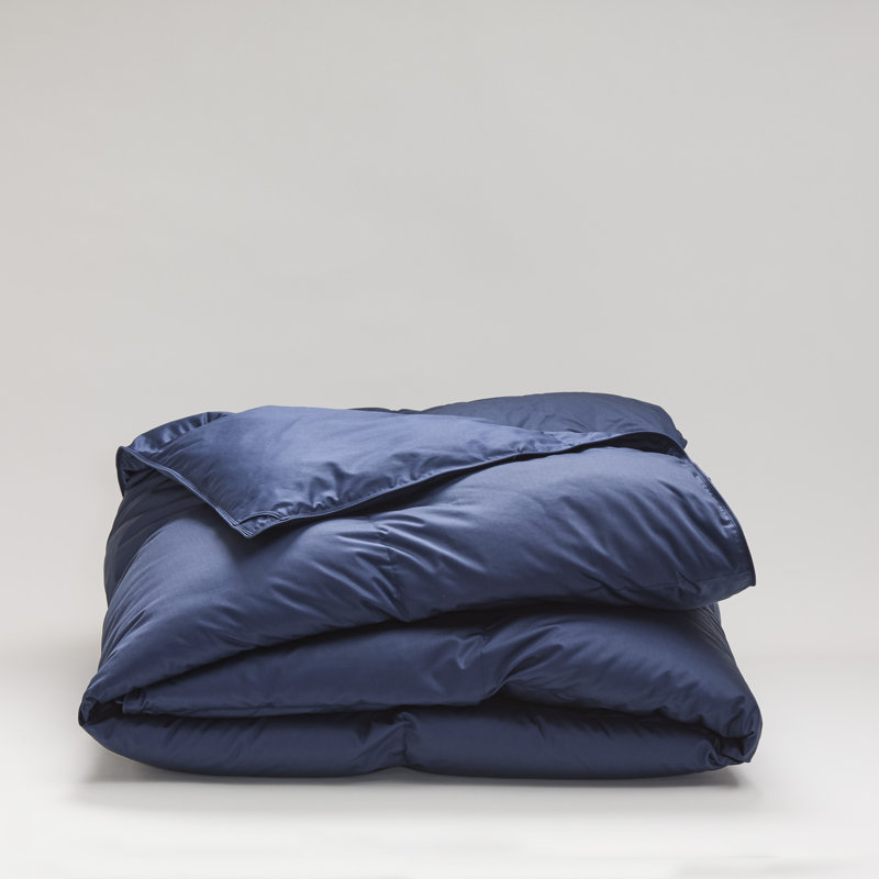 Cuddledown Chroma Down Comforter, Navy, King Comforter, Winter