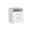 Two-Drawer Nightstand With Open Shelf White