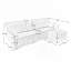 Canapé 3 places avec repose-pieds Chenille-1884469303