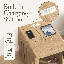 Mobilier moderne pour cage de chien, table d'appoint en bois pour petits chiens avec prise de courant, table de bout pour cage d'animal, armoire pour chenil d'intérieur