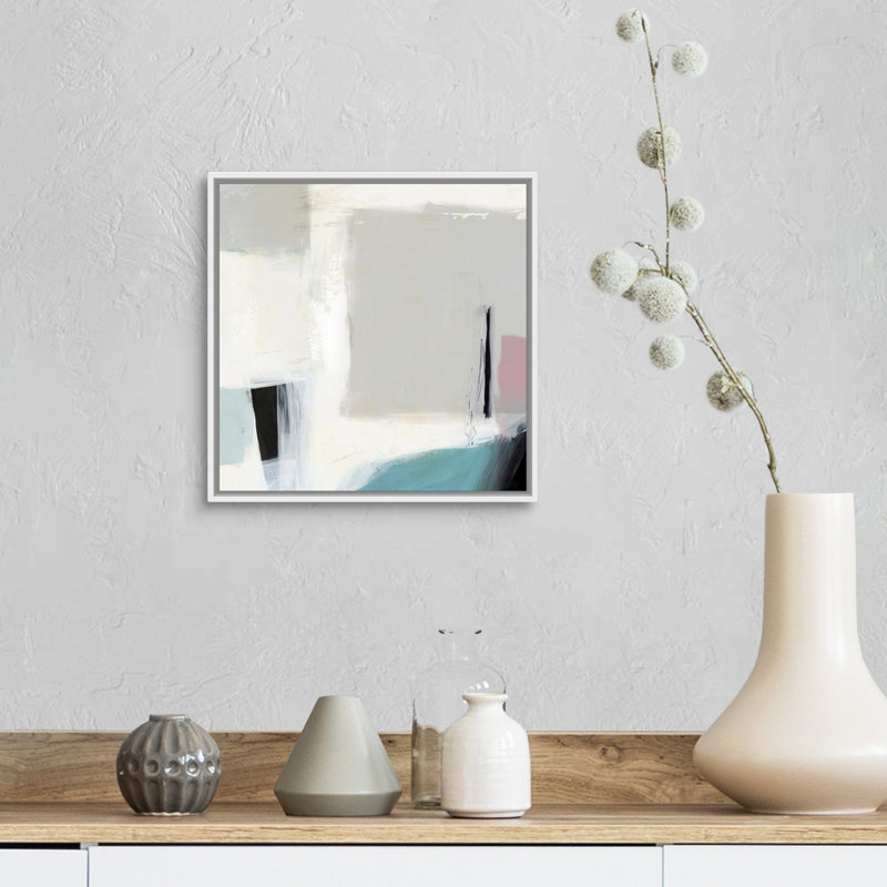 « Soulignement II » par Isabelle Z-impression sur toile, Toile blanche encadrée, H 14 po x l 14 po x P 1,75 po