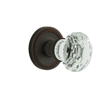 Grandeur Concealed Screw Mechanism Geometric Knob with Circle Rosette