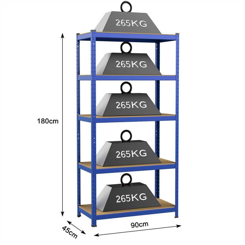 90cm W Height -Adjustable, Blue