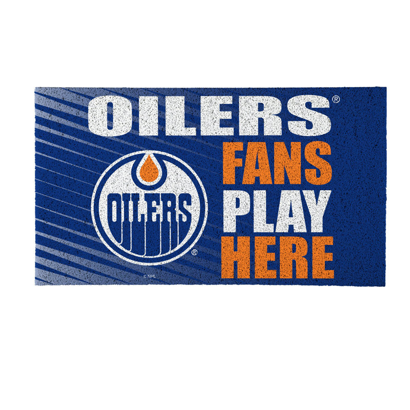 Tapis en PVC Edmonton Oilers Fan, 28 po x 16 po