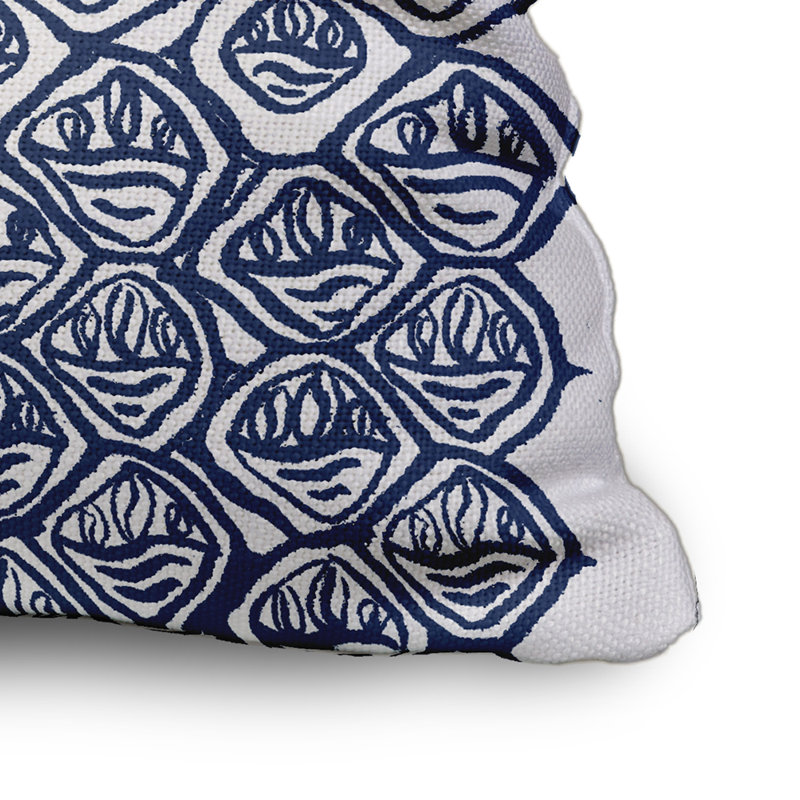 Rectangular Cotton Pillow Cover & Insert, 20" x 20", Blue