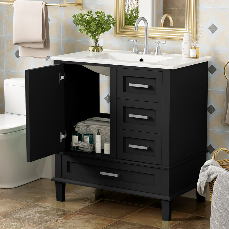 Meuble-lavabo 30 po avec lavabo en céramique