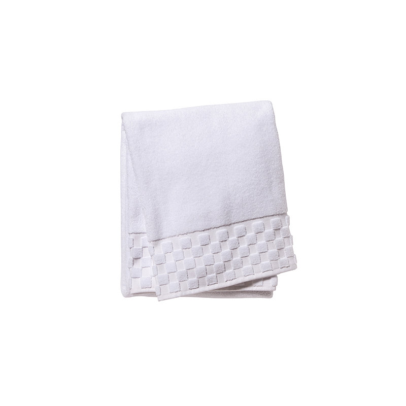 Plush Bath Towel, White
