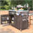 Versatile Outdoor Kitchen Island with Premium Materials and Multiple Storage Options-808413995