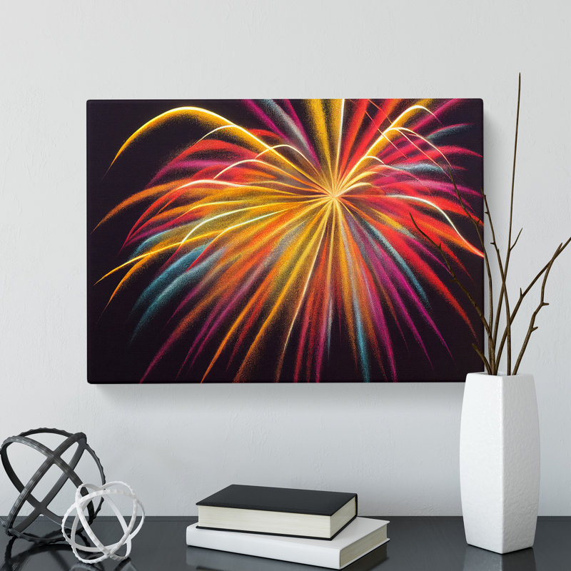 Cosmopolitan Fireworks - Wrapped Canvas, 50cm H x 76cm W x 3cm D