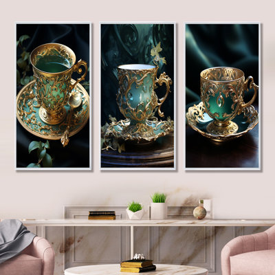 Ensemble de salon sophistiqué 4 pièces Elixir Tea Elegance