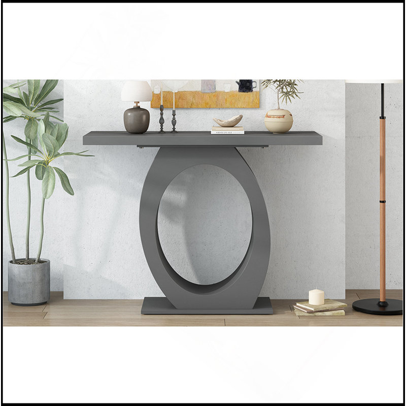 Console élégante et moderne Mirod, Gris