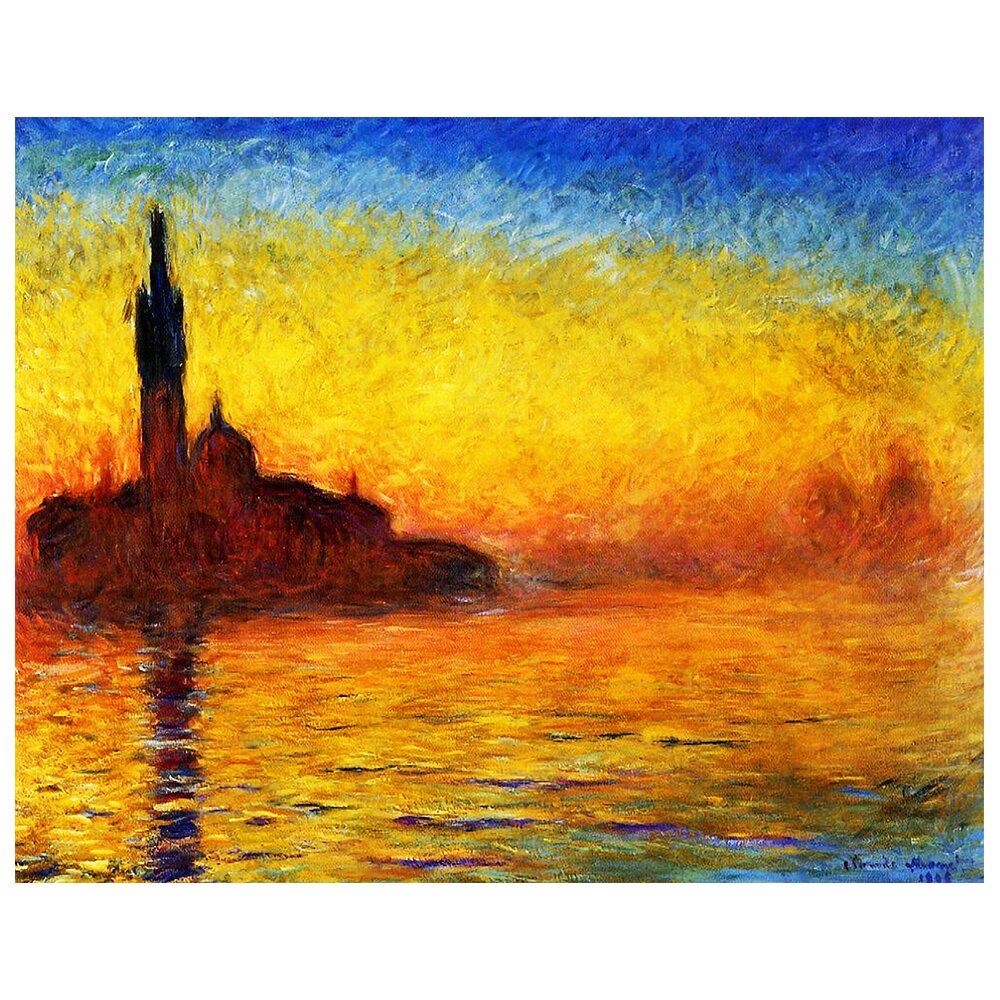 Leinwandbild San Giorgio von Twilight von Claude Monet