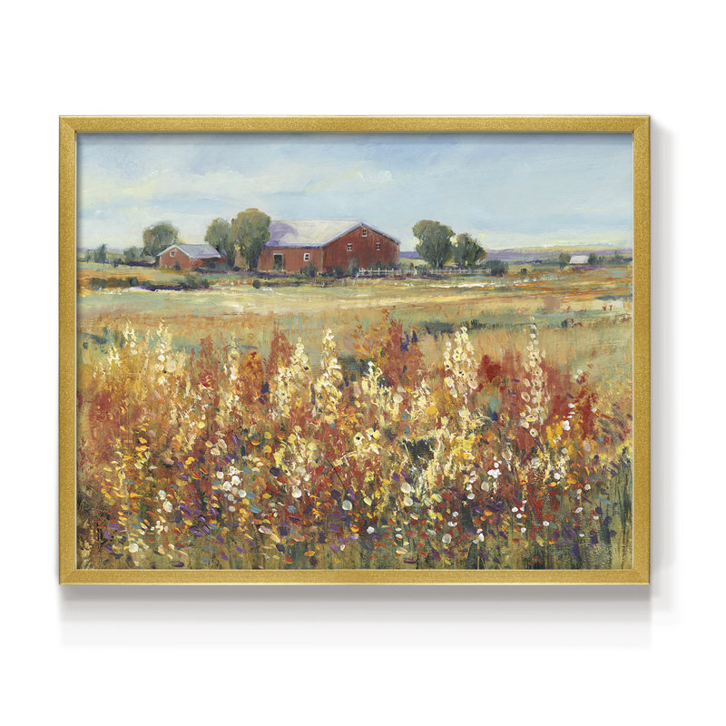Country View II - Reproduction encadrée - Restickable
