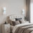 1-Light Dimmable LED Wall Light, Silver Metal, Acrylic, 6000K Cool White, ETL Listed