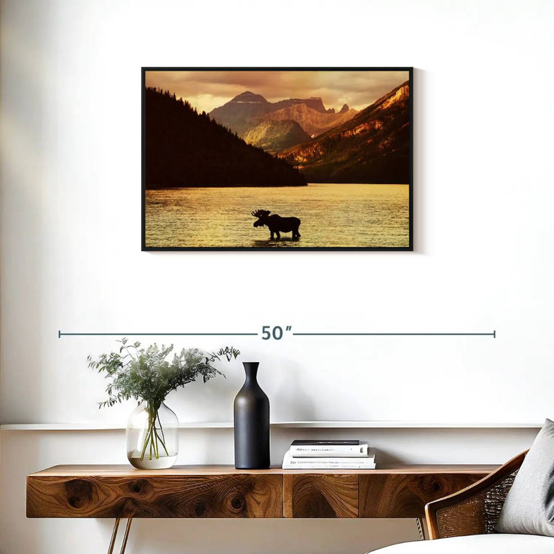 Brampt Lake Moose, 21" H x 31" W