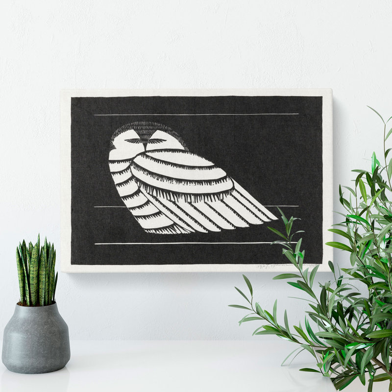 Snowy Owl by Samuel De Mesquita - Wrapped Canvas Painting, 40cm H x 60cm W x 3cm D